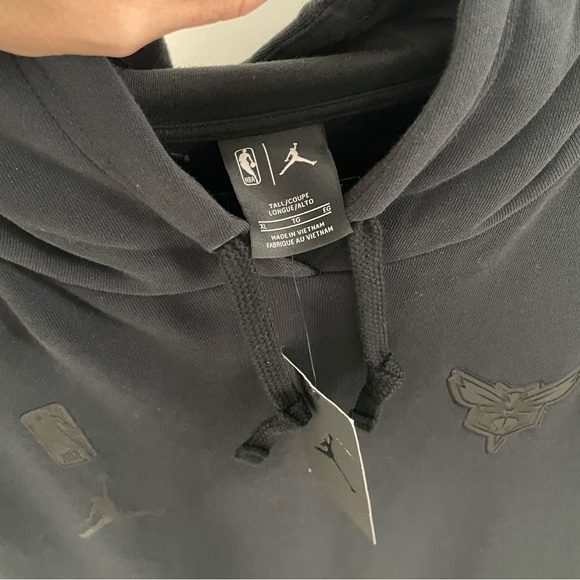 Nike Jordan Charlotte Hornets Showtime Pullover Hoodie Sweatshirt XLT Mens. 15 - Picture 2 of 7